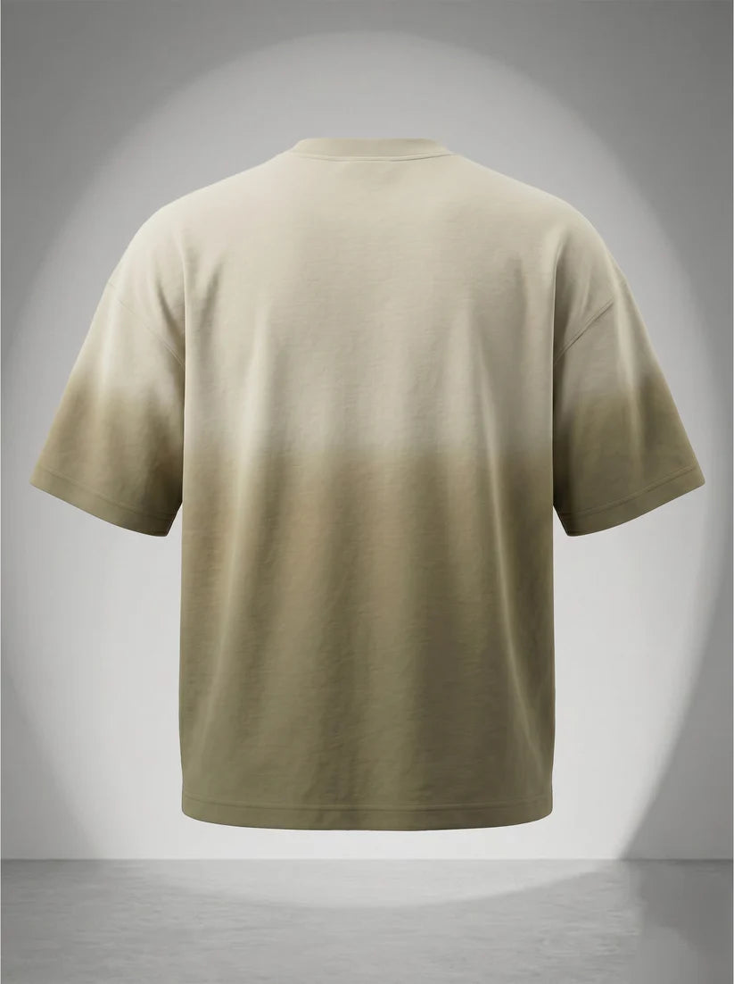 Deep Dye Drop Shoulder T-shirt - Moon Dust