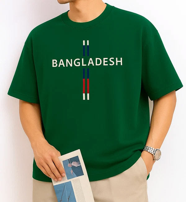 Drop Shoulder T-Shirt - Bangladesh II - Green