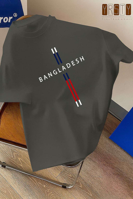 Drop Shoulder T-Shirt - Bangladesh II - Silver