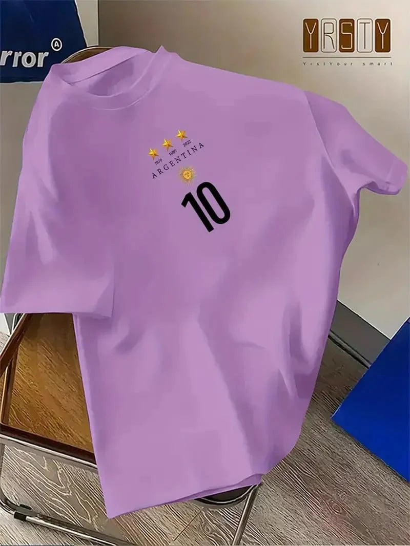 Drop Shoulder T-Shirt - Argentina - Lavender