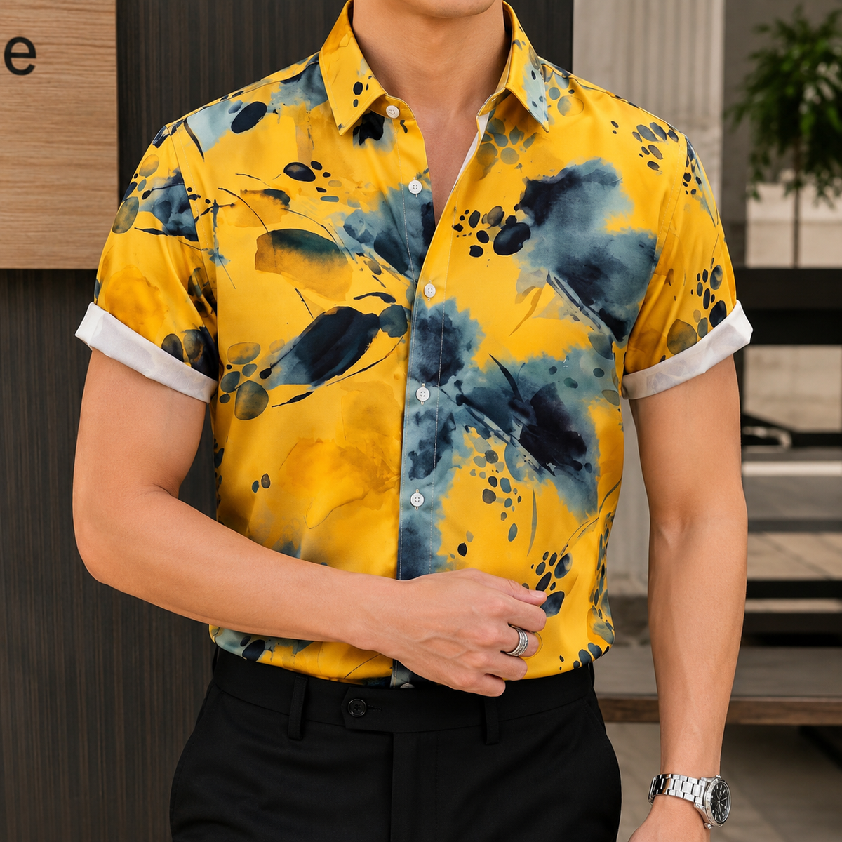 China Micro Half Sleeve Shirt For Men,s ( 3  colors available)