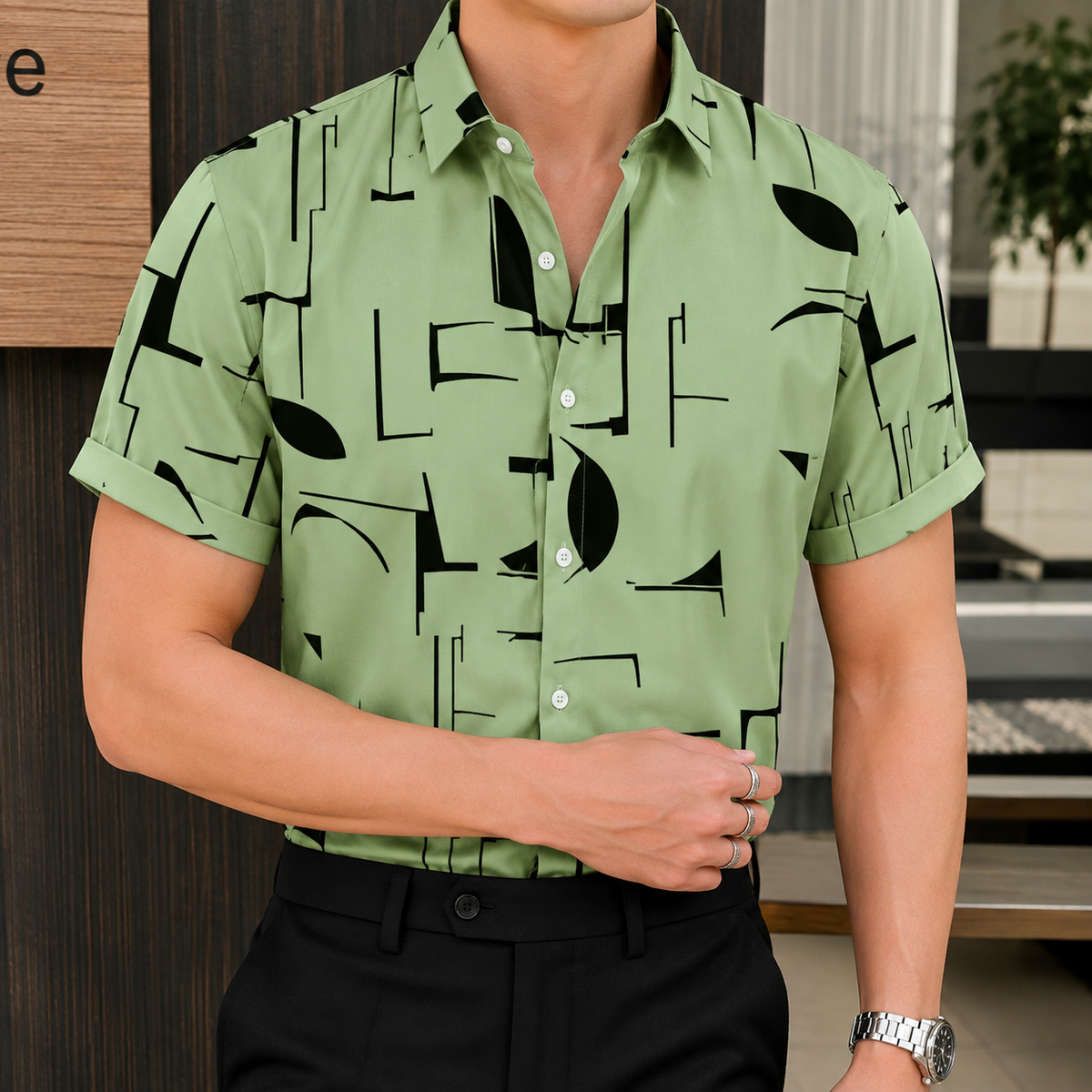 China Micro Half Sleeve Shirt For Men,s ( 6 colors available)
