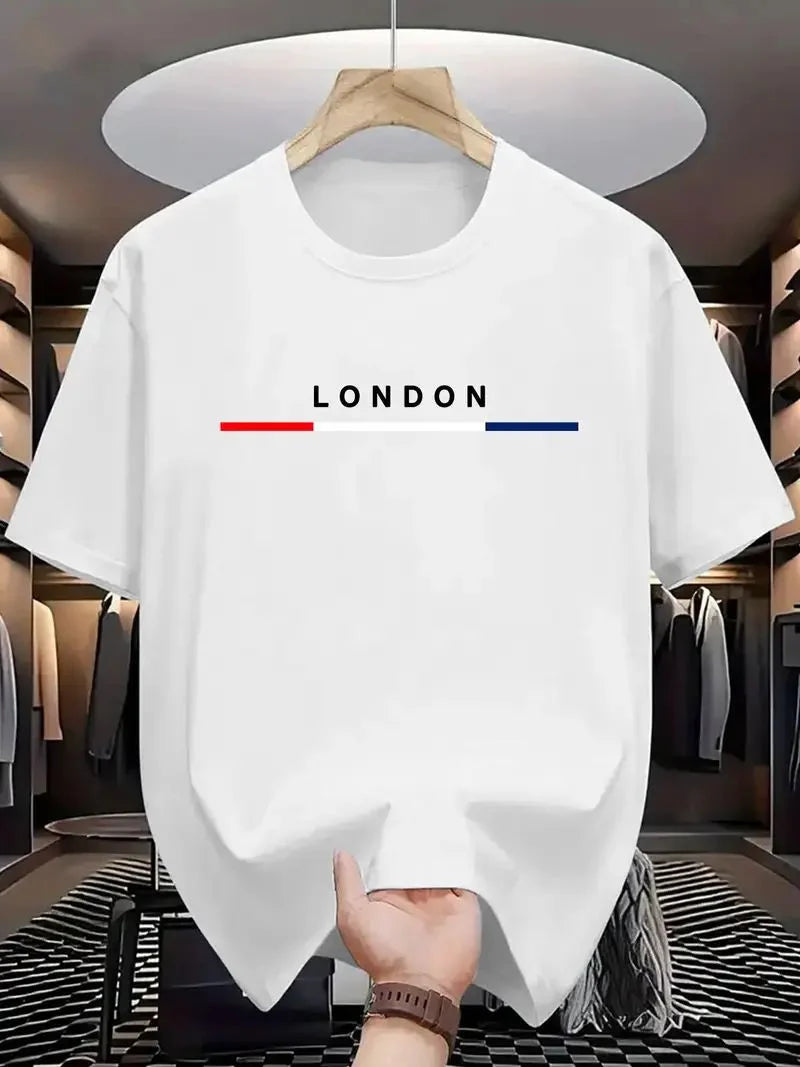 Drop Shoulder T-Shirt - London - White