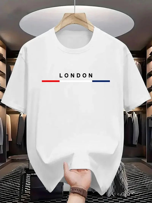 Drop Shoulder T-Shirt - London - White