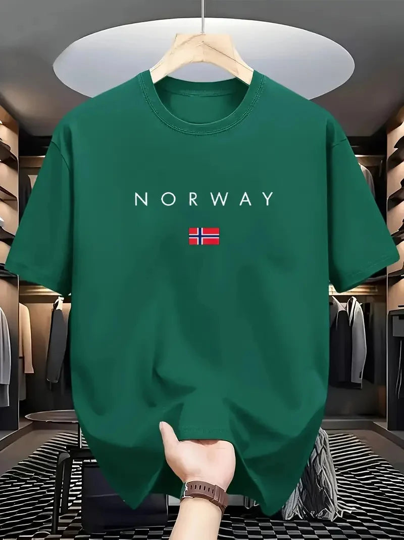 Drop Shoulder T-Shirt - Norway - Green