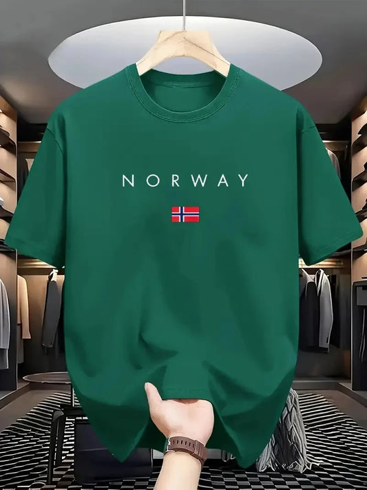 Drop Shoulder T-Shirt - Norway - Green