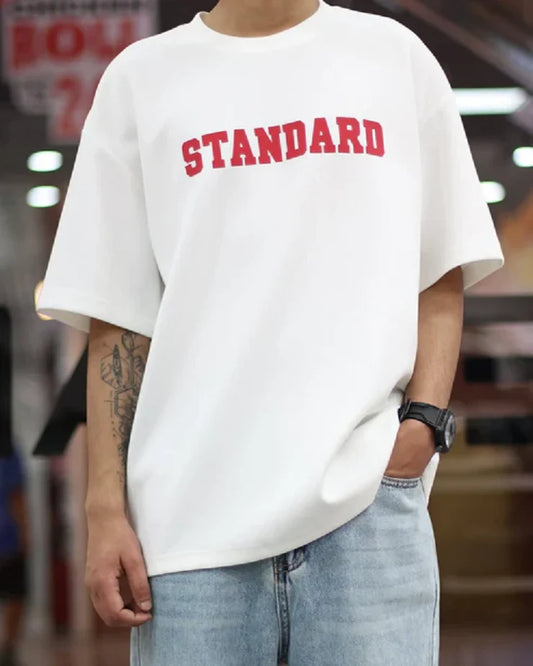 Drop Shoulder T-Shirt - Standard - White